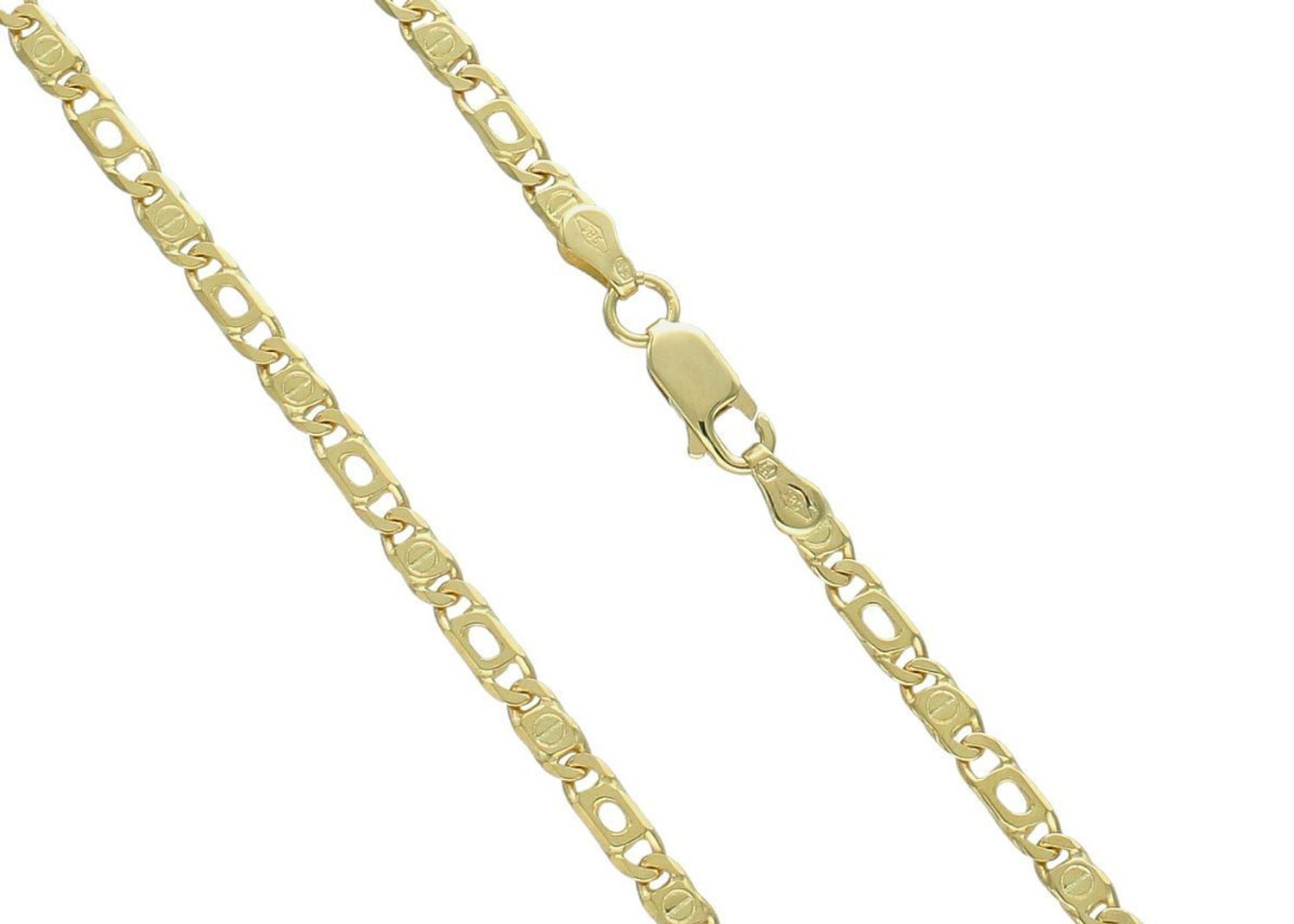 Masywny złoty łańcuszek próby 585 z efektem tygrysiego oka. Szerokość 3,5 mm, długość 55 cm, waga 15,05 g. Elegancki, męski styl – idealny na prezent.1.jpg